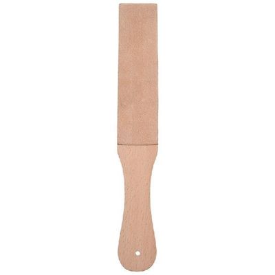 Knife Sharpener Set Wooden Handle Leather Sharpening Strop