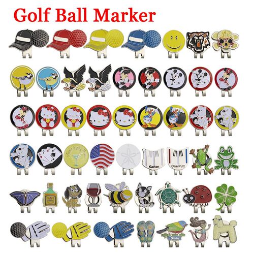 极速New Golf Ball Mark+Golf Hat Clip Magnetic Alloy marker g