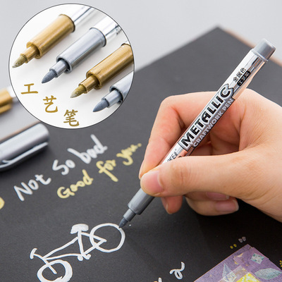 1pc Metallic Color Waterproof Permanent Oil Marker Pen For
