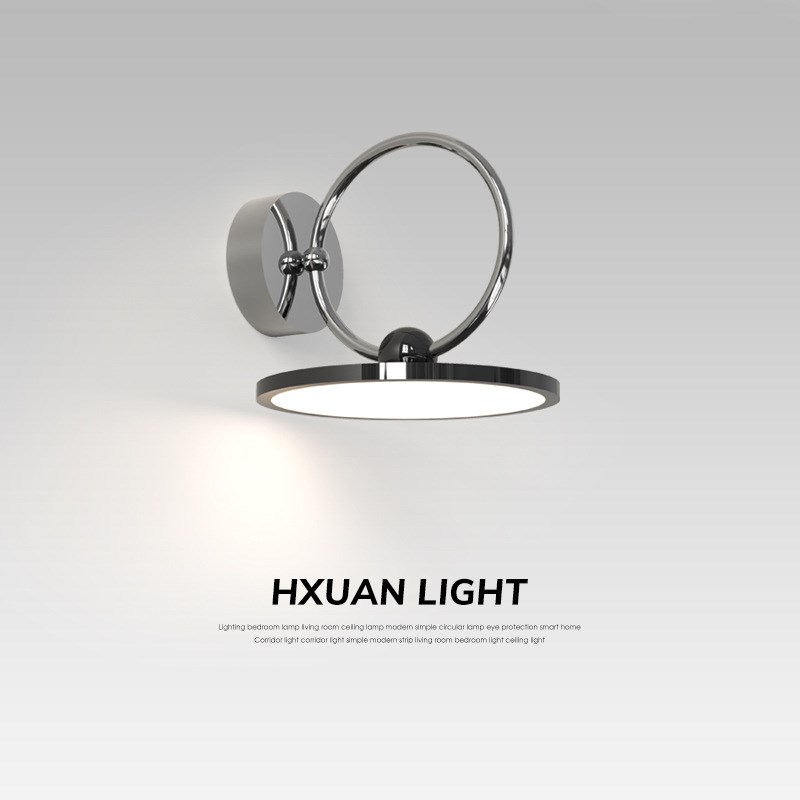 床头壁灯简约现代客o厅背景墙灯全光谱护眼卧室书房智能氛围灯具