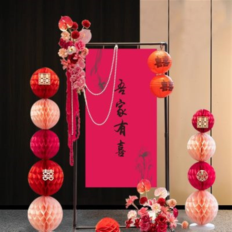 用品指示b板婚房布置牌结婚立牌装饰迎宾装扮kt门口订婚宴