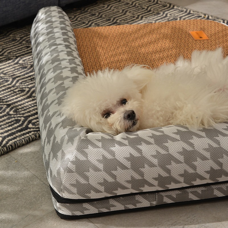 狗狗凉席狗垫子睡觉用夏天t四季通用全可拆洗泰迪狗床沙发狗窝地