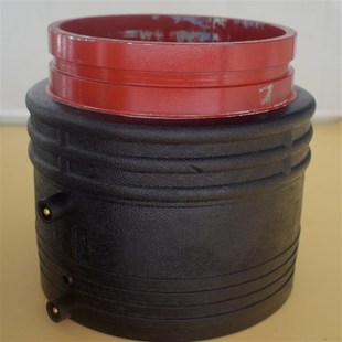 钢丝网骨架塑料复合m管电熔沟槽接头钢塑转换接头电熔配件150100