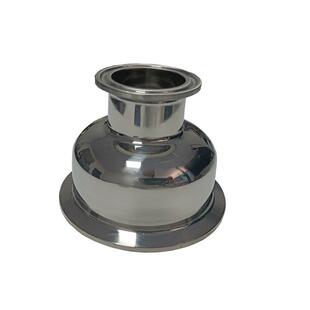 不锈钢304异径大小头卡箍接头卫生级快装大小头变径管同心镜面