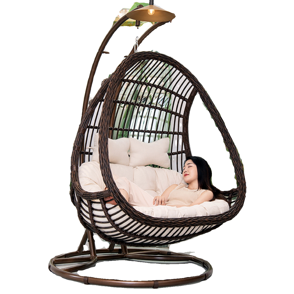 吊篮椅子室内秋千摇篮吊椅懒人家用阳台吊床卧室网红鸟巢吊兰藤椅