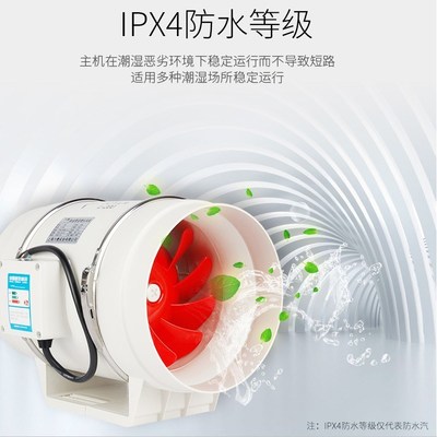 新品工业排气排风扇厨房油烟换气扇强排抽风机125APK35-7-1强劲。