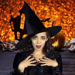 Black Halloween Witch Stylish for Hat Classic