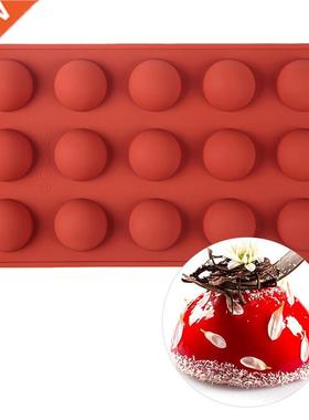 15 Cavity 3D Round Shape Mold Silicone Chocolate Cookie Muff