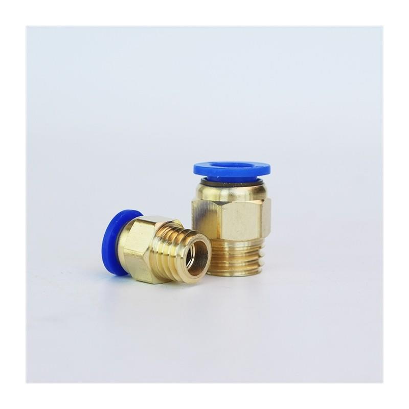 10只装气动快速插气管接头公制螺纹直通PC8-M6/M8/M10/M12/M14