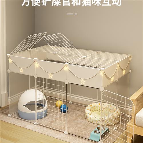 小趴宠猫笼子家用室内小户型猫别墅厕所一体不占地猫舍猫屋猫窝