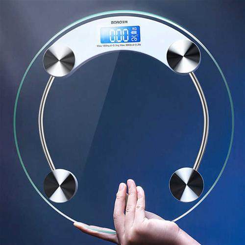 家用电子秤加厚加大充电秤透明电子秤大体重计防摔称防侧翻高精度