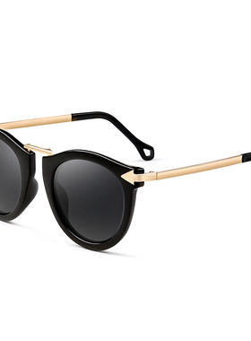 新款复古碎花琉璃时尚花边大框女士偏光驾驶太阳眼镜潮人墨镜