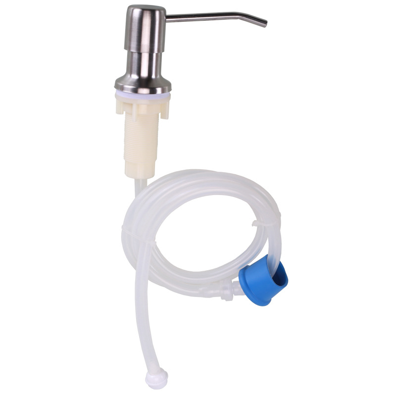 皁液器加长管厨房洗洁精洗涤剂式抽取用按压水槽免液洗菜盆压取器