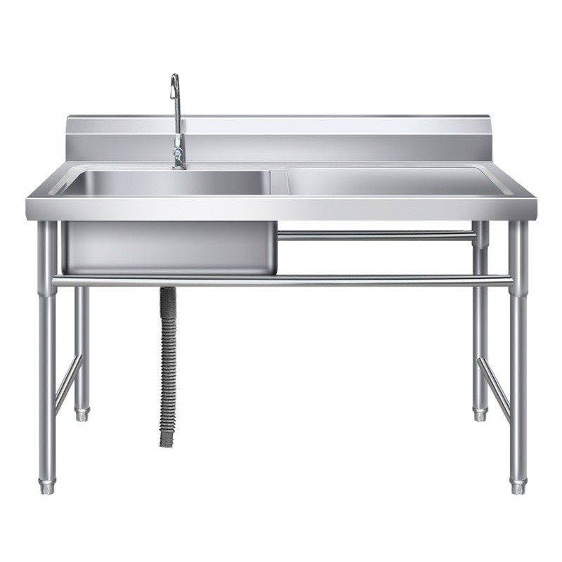 厨房304不锈钢水槽台面一体柜商用洗碗池洗菜盆家用洗手洗衣水池