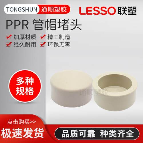 联塑PPR管帽堵帽水头20