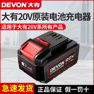 大有20V原装锂电池充电器4.0/5.0/8.0A闪充5401/2903/5733/5298