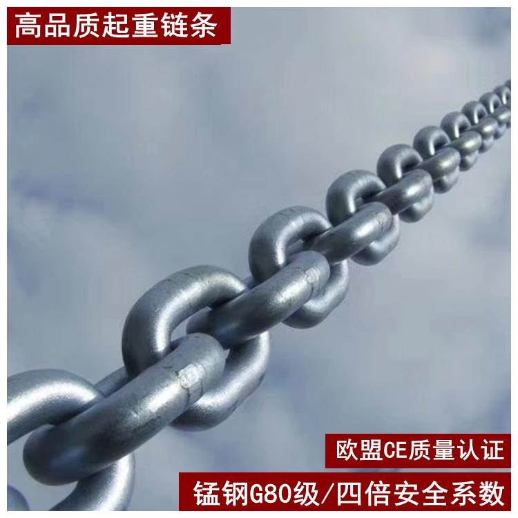 高品质高强锰钢G80级吊索具合金钢T刮粪机传送器手拉葫芦起重链条