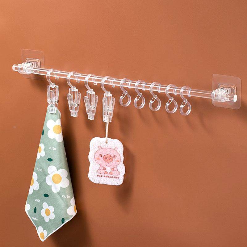 挂钩浴室粘钩厨房勺铲牙膏毛巾挂架挂夹亚克力透明挂杆壁挂免打孔,手表,配件,淘宝优惠券,粉丝福利购,淘宝优惠卷