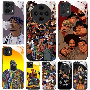 X7X6X5X3RENO13RPO12 PRO 11K12K11K10 说唱艺人rapper hop 玻璃手机壳适用OPPO hip FINDX8