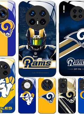 玻璃手机壳适用华为Mate80 70 60PRO40E40MAX50P30P40P50P60P70PURA Los Angeles Rams洛杉矶公羊队