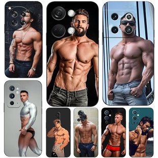 硅胶软手机壳适用一加5T6NORD7N202V8PRO9RT10ACE竞速11R12 肌肉男健美身