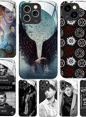 玻璃手机壳适用苹果iPhone 16 15 14 Pro Max 13 Pro XS XR X 12 11 Supernatural SPN 邪恶力量