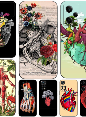 硅胶软手机壳适用红米NOTE13K70K50K6012turbo11PROPLUS+K70K60K50至尊K40K40SK30iUltra5G 心脏器官解剖图