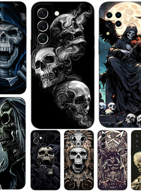 硅胶软手机壳适用三星A15A05SA35A55A54A34A14A13A53A73A12A52A72A10A03A04 骷髅