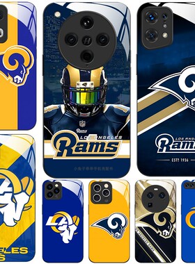 玻璃手机壳适用OPPO FINDX8 PRO X7X6X5X3RENO13RPO12 11K12K11K10  Los Angeles Rams洛杉矶公羊队