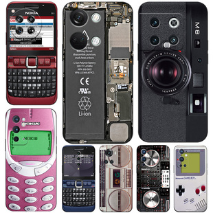 硅胶软手机壳适用一加5T6NORD7N202V8PRO9RT10ACE竞速11R12 搞笑诺基亚复古