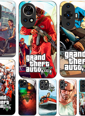 玻璃手机壳适用华为Nova13 12 11SE 10pro ultra R星Rockstar Gta 5 Grand