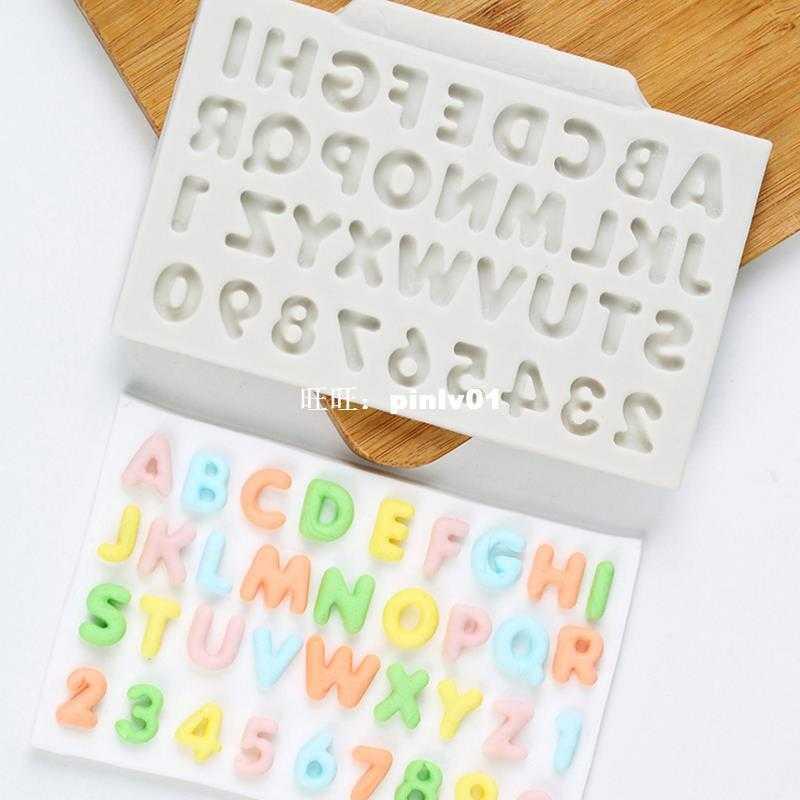 Alphabet & Number Silicone Mold Fondant Mould Cake Decorat