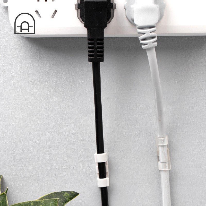 栋哈理线器固线夹桌面墙面电线固定线夹子线扣线卡子网线整理卡扣