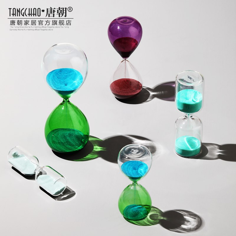创意个性时间沙漏计时器摆件5分钟15分钟30分钟儿童 家居软装饰品