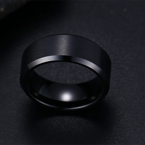 Fashion Charm Jewelry ring men stainless steel Black Rings F