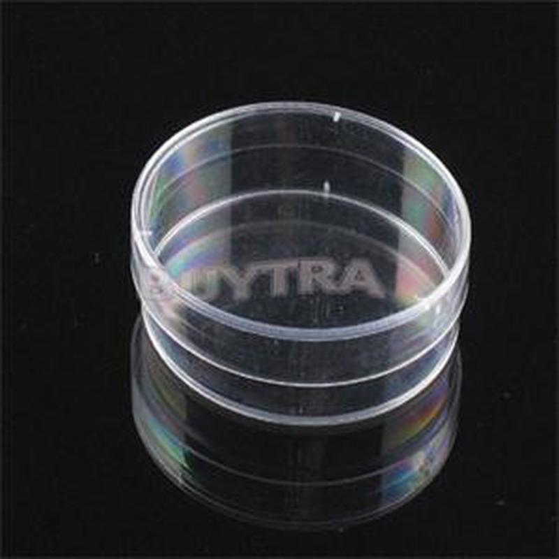 Affordable 10Pcs Sterile Petri Dishes w/Lids for Lab Plate B