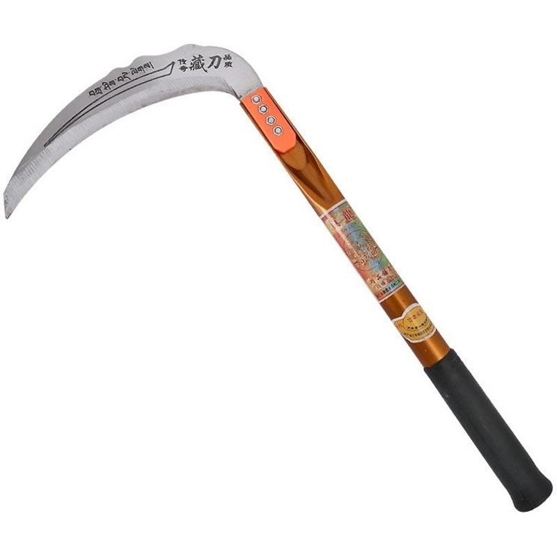 锰钢户外镰刀月牙割草刀绿化多功能柴刀农用收割除草砍柴砍树专用