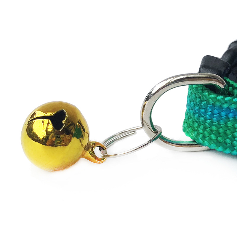 CB1013 One Card 12 10 Colorful Collar Rainbow Collar Bell C