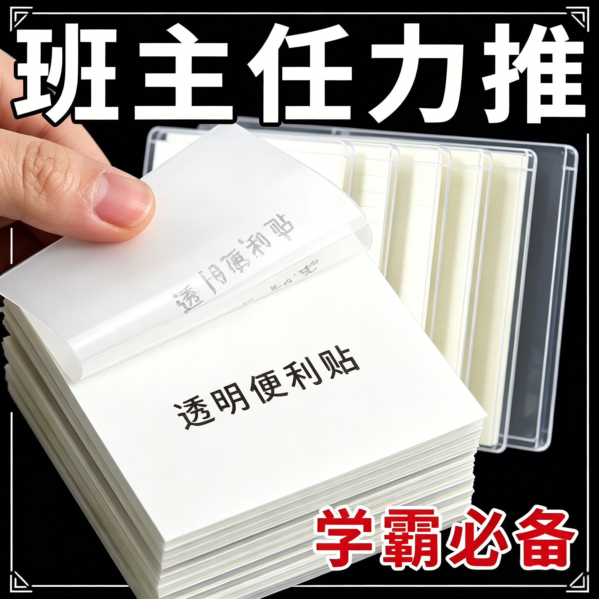 透明可手写有粘性可撕便签纸