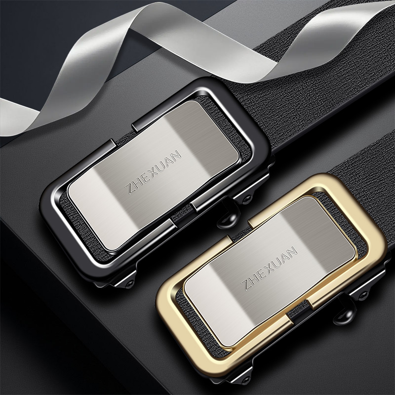 男士内穿款腰带时尚休闲百搭轻奢高档简约潮流个性韩版自动扣腰带