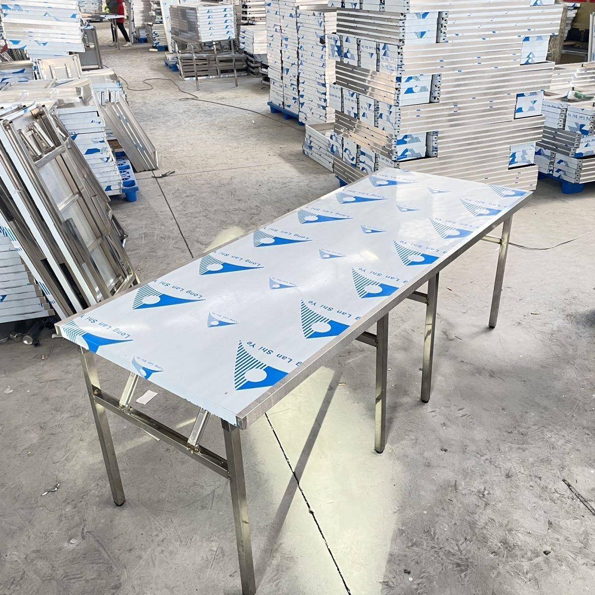 不锈钢折叠桌子便携式烧烤工作台户外摆摊商用夜市简易打包灶台架