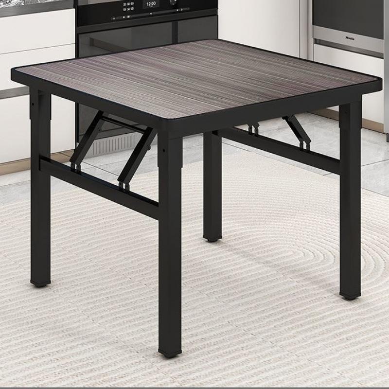 正方形可折叠餐桌四方小桌子厨房家用饭桌简易折叠桌出租屋用