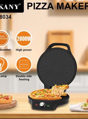 出口SOKANY08034披萨机电饼铛煎饼机不粘加热煎烤机三明治可丽饼