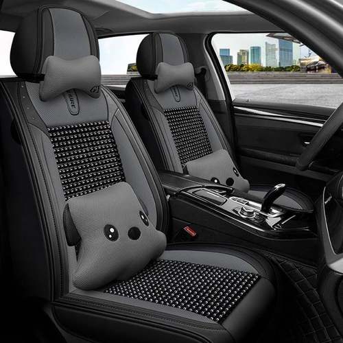 汽车坐垫夏季透气天然木珠全包围四季通用座套夏天凉垫小车座椅套