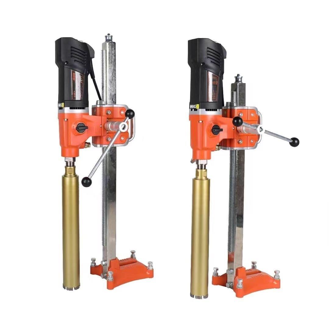 德氪拉无刷水钻机10B钻孔机台式机三档换速混凝土钢筋打孔快速