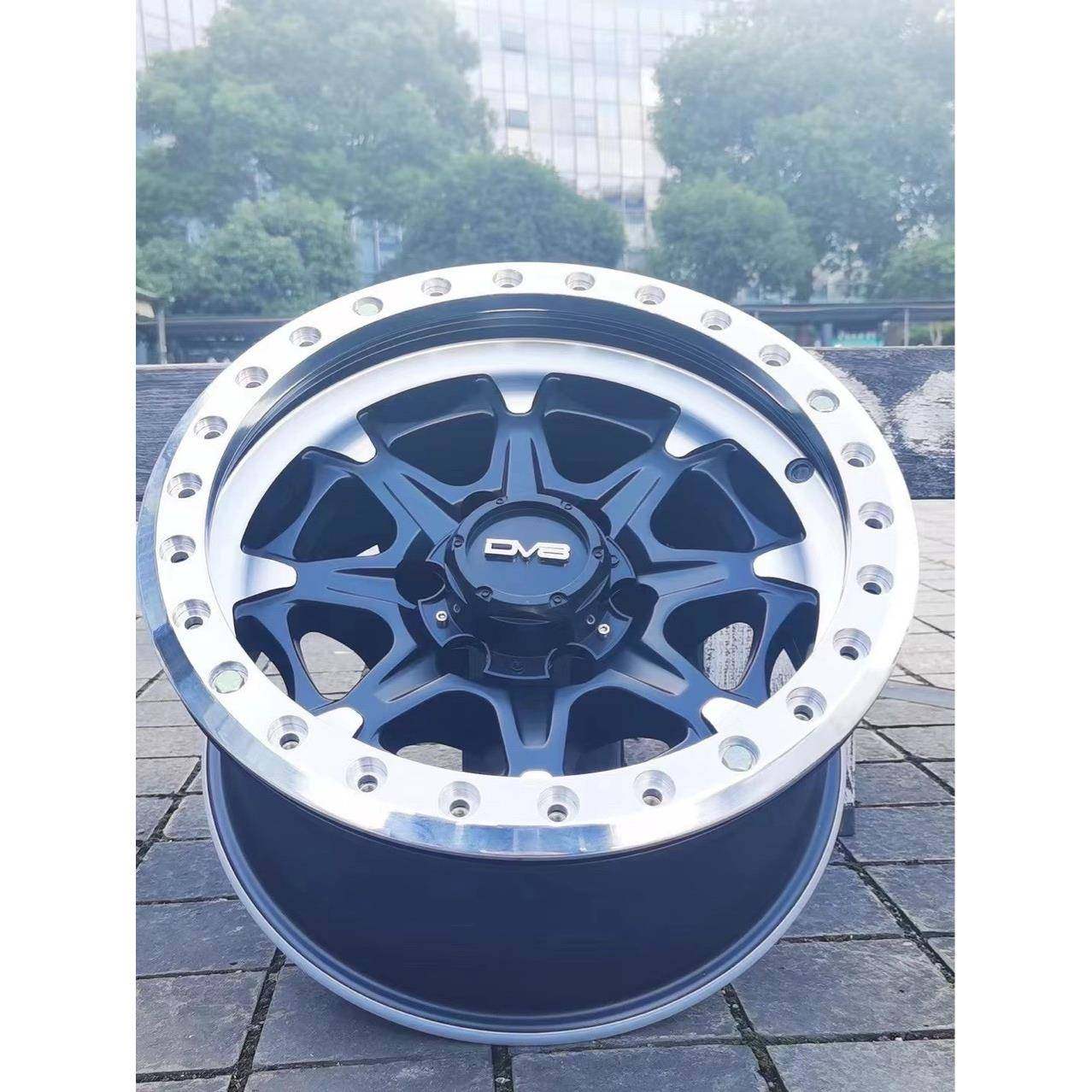 黑犀牛坦克300改装BJ40普拉多H9牧马人FJ防脱Y62越野负值轮毂17寸