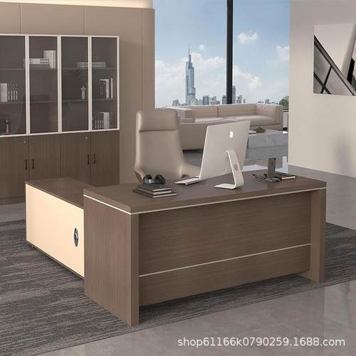 简约现代办公桌财务桌单人工作台电脑桌家用台式书桌职员桌椅组合