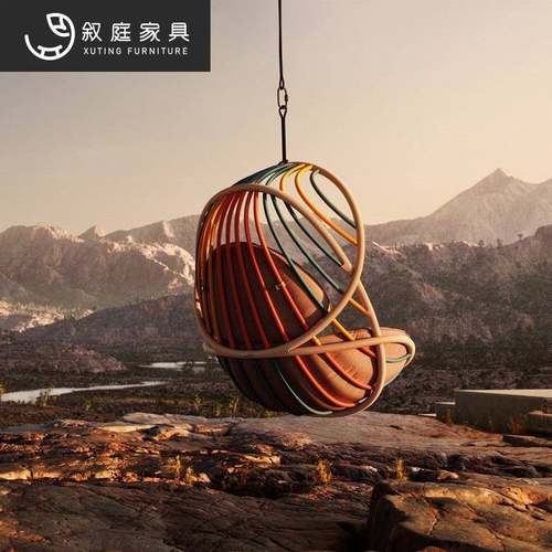 北欧户外吊篮吊椅藤椅秋千家用室内阳台懒人网红少女鸟巢椅子摇篮