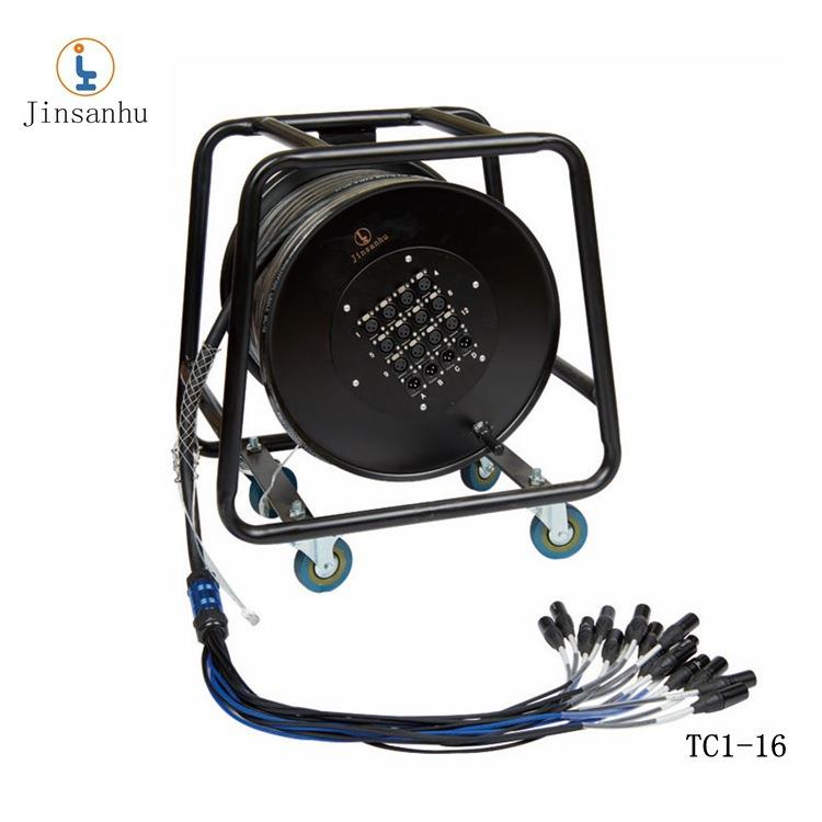 专业舞台电缆车16路380小型多通道音频信号线移动缆车多芯绕线盘