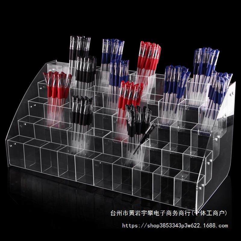 亚克力笔架超市展示架文具店圆珠笔铅笔收纳插笔架创意桌面陈列架